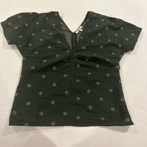 Madewell Daisy floral blouse